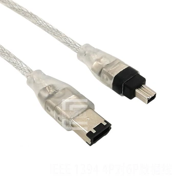 Кабель Ewell IEEE-1394 (FireWire), 4p/6p, 1.2 м, экранированный (EW582)