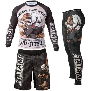 Комплект MMA (Рашгард, легинсы и шорты) "3 в 1" Tatami Thinker Monkey M