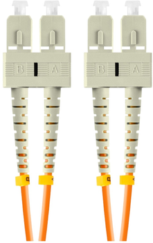 Оптичний патч-корд Lanberg MM SC/UPC - SC/UPC Duplex om2 3 мм 2 м Orange (FO-SUSU-MD21-0020-OG)