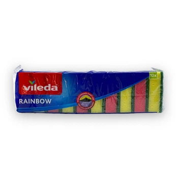 Губка для посуду VILEDA reinbow (кольорові) 10шт