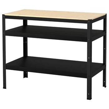 Робочий стіл IKEA BROR, чорний, соснова фанера, 110х55 см, 303.332.86