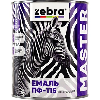 Емаль алкідна ПФ-115 універсальна ZEBRA MASTER 2,6кг Світло-зелений