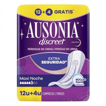 Damskie podpaski urologiczne Ausonia Discreet Maxi 16 szt (8006540577165)