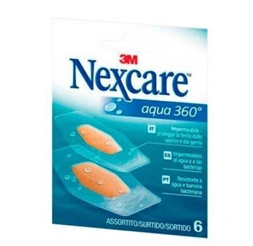 Пластир Nexcare Aqua 360 Surtidas 6 шт (4054596748392)