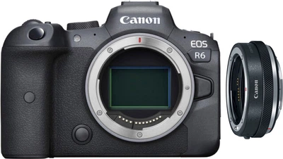 Комплект Фотоаппарат Canon EOS R6 Body Black (4082C044AA) + Адаптер Canon EF - EOS R Control Ring Mount Adapter (2972C005)