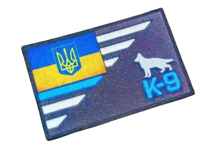 Шеврон патч " К-9 прапор " на ліпучкі велкро