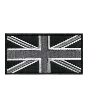 Шеврон патч "Сірий прапор Британії" на ліпучкі велкро