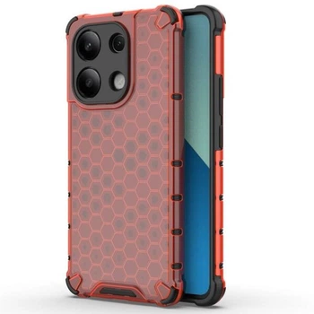 Защитный чехол Deexe Honeycomb Series для Xiaomi Redmi Note 13 - Red