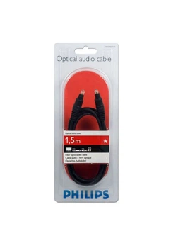 Оптический аудиокабель 1.5 м черный Philips