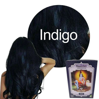 Henna do włosów Radhe Shyam Powder Indigo 100 g (8423645310822)
