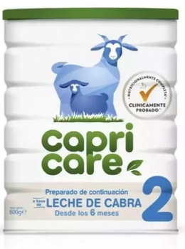 Молочна суміш для дітей Capricare 2 Infant Formula 800 г (9421025231216)