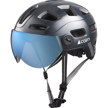 Велошолом Cairn Quartz Visor LED USB shiny shadow 52-58 0300390-54