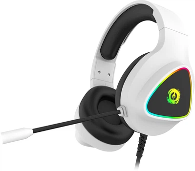 Słuchawki Canyon Shadder GH-6 Gaming 3.5 mm RGB White (CND-SGHS6W)