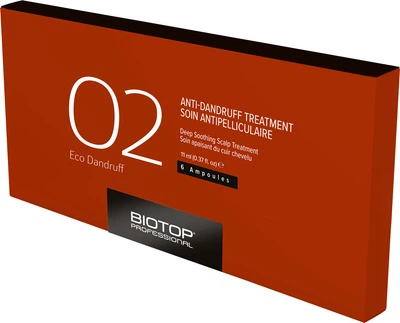 Ампулы для волос Biotop 02 Eco Dandruff против перхоти 6 шт по 11 мл (7290017835846)