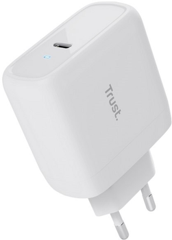 Зарядний пристрій для телефону Trust MAXO 65WUSB-C + кабель 2 м UBS-C White (8713439251395)