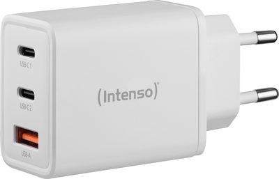 Зарядний пристрій Intenso 20W 1xUSB-A/2xUSB-C White (7806512)