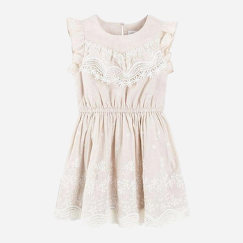 Дитяча літня сукня для дівчинки Cool Club CCG2412285 110 см Бежева (5903977251527)