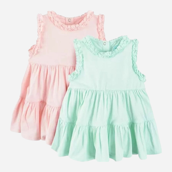 Komplet letnich sukienek dziecięcych dziewcięcych 2 szt Cool Club CCG2403238-00 80 cm Wielokolorowy (5903977349910)