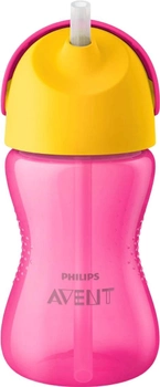 Чашка з трубочкою Philips Avent Cup 12+ Рожева 300 мл (8710103781998)