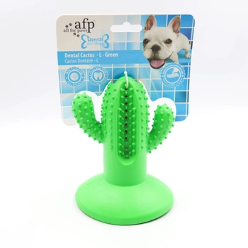 Іграшка жувальна для собак All for Paws Dental Chews-Cactus 15 см Green (0847922041984)