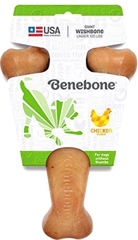 Zabawka dla psów o smaku kurczaka Benebone Wishbone Chicken 24 cm Brown (0854111004972)