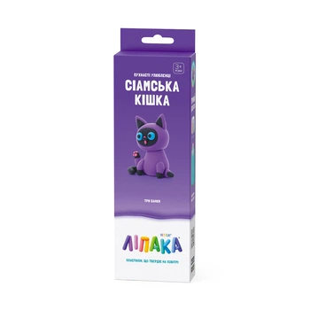 Набор для лепки Hey Clay Пушистые любимцы Сиамская кошка 3 баночки развивающий пластилин для творчества детей от 3 лет