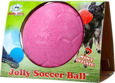Piłka dla psów Jolly Pets Soccer Ball 15 cm Pink (0788169720655)