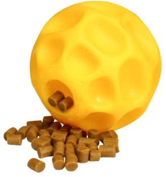 Zabawka dla psów Starmark Dispensing Tetra Flex 7 cm Yellow (0873199001758)