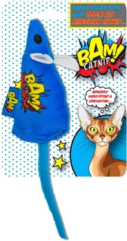 Zabawka z kocimiętką dla kotów Bam! Toy with Catnip Mouse 10 cm Blue (5033190059546)