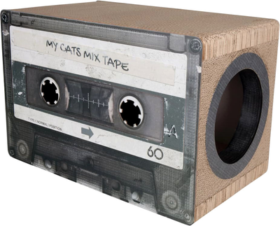 Kosz dla kotów District 70 Carboard Mixtape Hiding Spot 51 cm Multicolour (8717202613694)