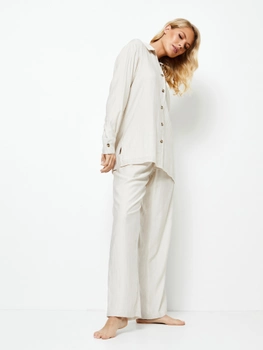 Domowy garnitur (bluza + spodnie) Aruelle Amara set long XL Biały (5905616145518)