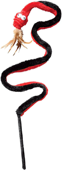 Zabawka dla kotów Kong Teaser Snake 137 cm Red/Black (0035585156002)