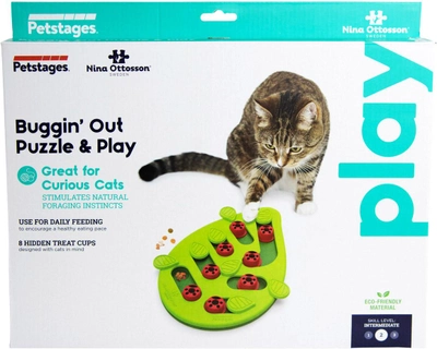 Zabawka interaktywna dla kotów Nina Ottosson Puzzle and Play Buggin Out 5 x 29.2 x 4.2 cm Multicolour (0700603694797)