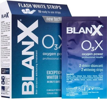Paski wybielające Blanx O3X Oxygen Power Flash White Strips 10 szt (8017331065624)