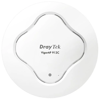 Стельова точка доступу Wi-Fi DrayTek Vigor AP 912С FAT AP PoE 1 LAN GbE WiFi Dual Band 802.11n 300Mb White