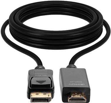 Кабель Lindy DisplayPort - HDMI 3 м Black (4002888369237)