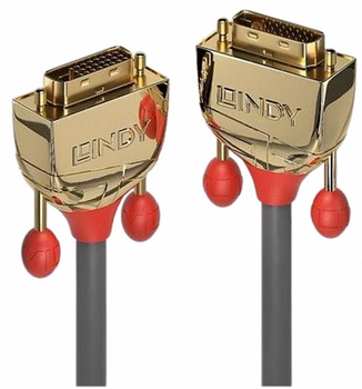 Kabel Lindy Gold Line DVI-D - DVI-D 2 m Gold (4002888362023)