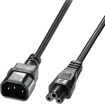 Kabel Lindy Power Extension IEC-C5 - IEC-C14 3 m Black (4002888303422)