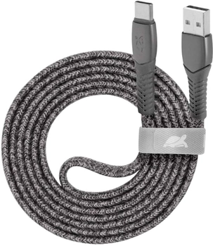 Кабель Rivacase USB Type-C - USB Type-A GR12 1.2 м Gray (PS6102GR12)