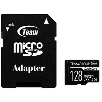 Картка пам'яті MicroSDXC 128 GB UHS-I Class 10 Team Dash Card + SD-adapter (TDUSDX128GUHS03) 128 ГБ
