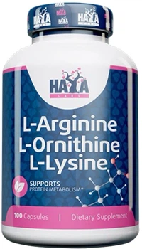 Комплексні Haya Labs L-Arginine/L-Ornithine/L-Lysine 100 капсул (854822007590)
