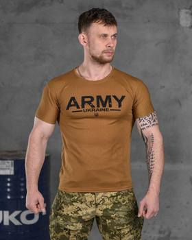 Тактическая потоотводящая мужская футболка Army L койот (85827)