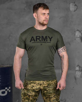 Армійська чоловіча футболка ARMY потовідвідна M олива (85828)