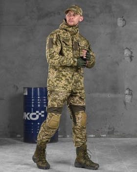 Тактический весенний костюм 4в1 с наколенниками M пиксель (85806)