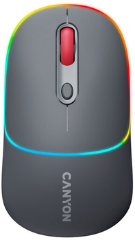 Мышь Canyon MW-22 Dual Band RGB Wireless Dark Grey (CNS-CMSW22DG)