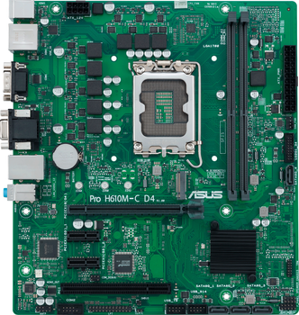 Материнская плата ASUS Pro H610M-C D4-CSM (s1700, Intel H610, PCI-Ex16)