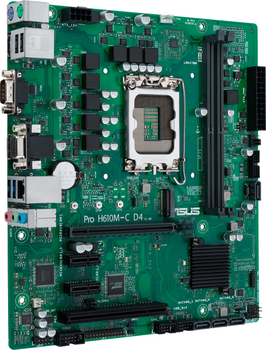 Материнская плата ASUS Pro H610M-C D4-CSM (s1700, Intel H610, PCI-Ex16)