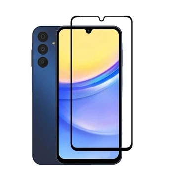 Защитное стекло LUX для Samsung Galaxy A15 4G / A15 5G полная проклейка черный
