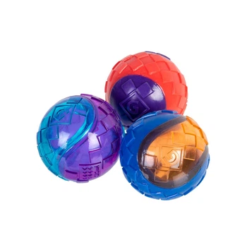 Игрушка для собак Три мяча с пищалкой GiGwi BALL, резина, 5 см