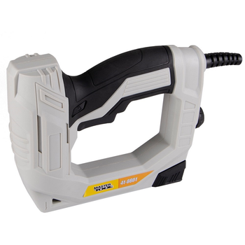 Степлер електричний MASTERTOOL, скоба R53, 6-14мм/цвях, 15 мм 500-800 Вт, 230 B/50 Гц. Black and White (41-0801)